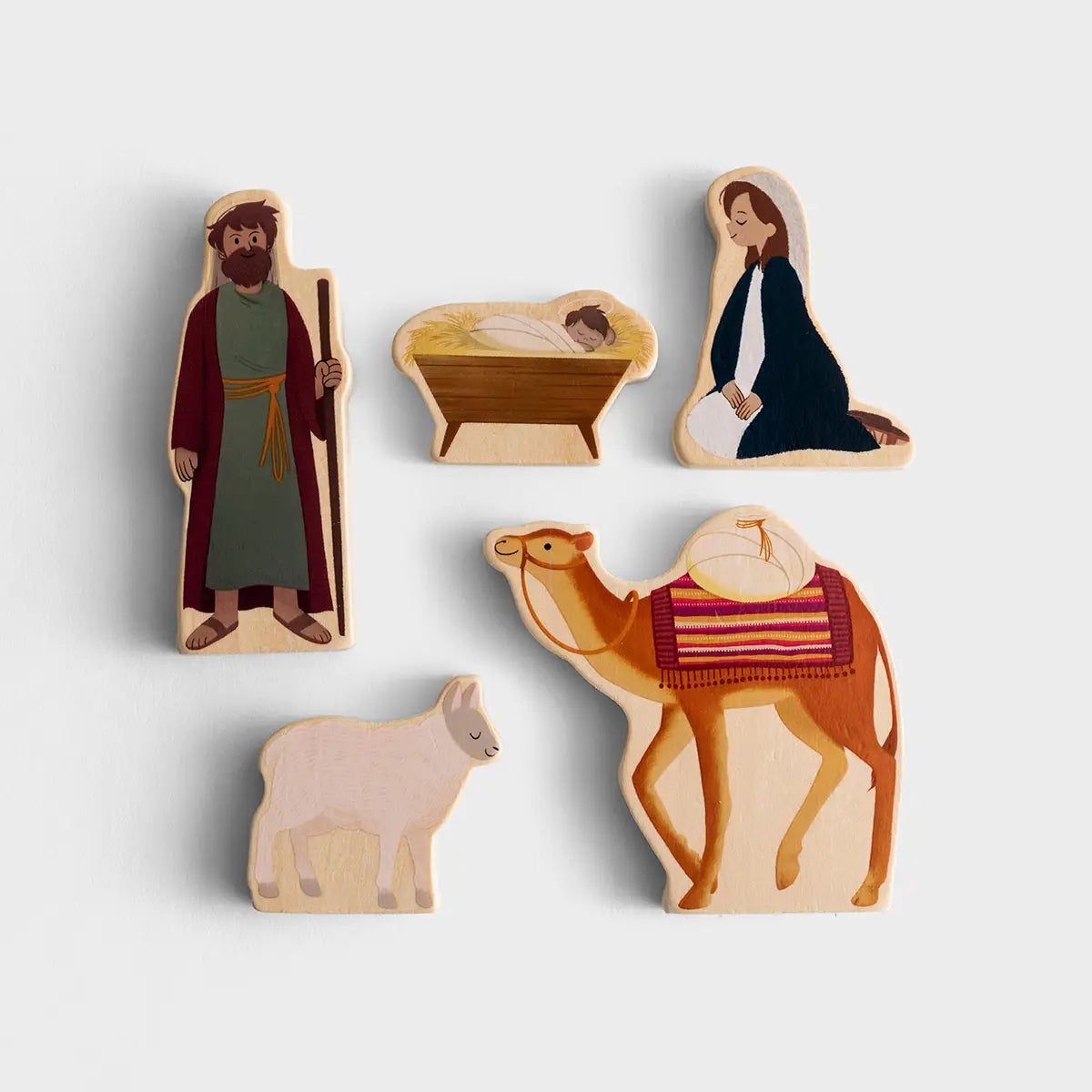 Jesus Is Born Biblebox Nativity Set, Feathered Farmhouse