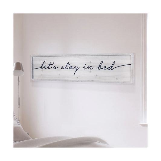 Let's Stay in Bed Sign, The Feathered Farmhouse