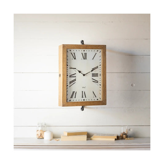 Double Sided Clock, The Feathered Farmhouse