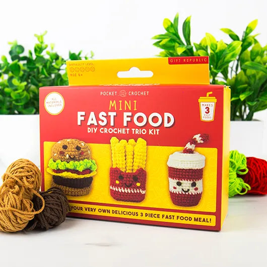 Fast Food Pocket Crochet, Feathered Farmhouse