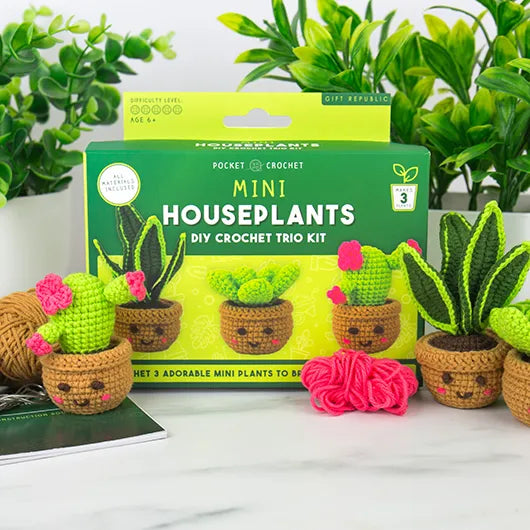 House Plants Pocket Crochet, Feathered Farmhouse