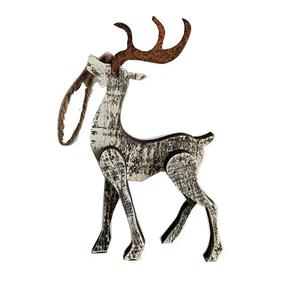 Reindeer Ornament, Feathered Farmhouse