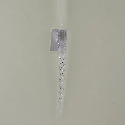 Glass Icicle Ornament, Feathered Farmhouse