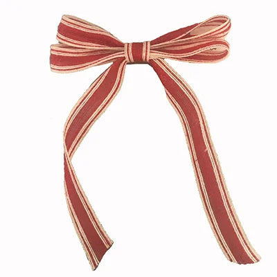 Jolly Red Bow Ornament, Feathered Farmhouse