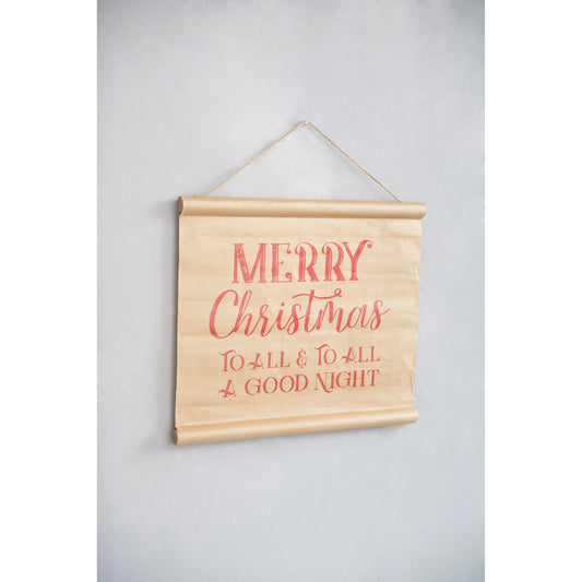 Merry Christmas Rubberwood Sign, The Feathered Farmhouse