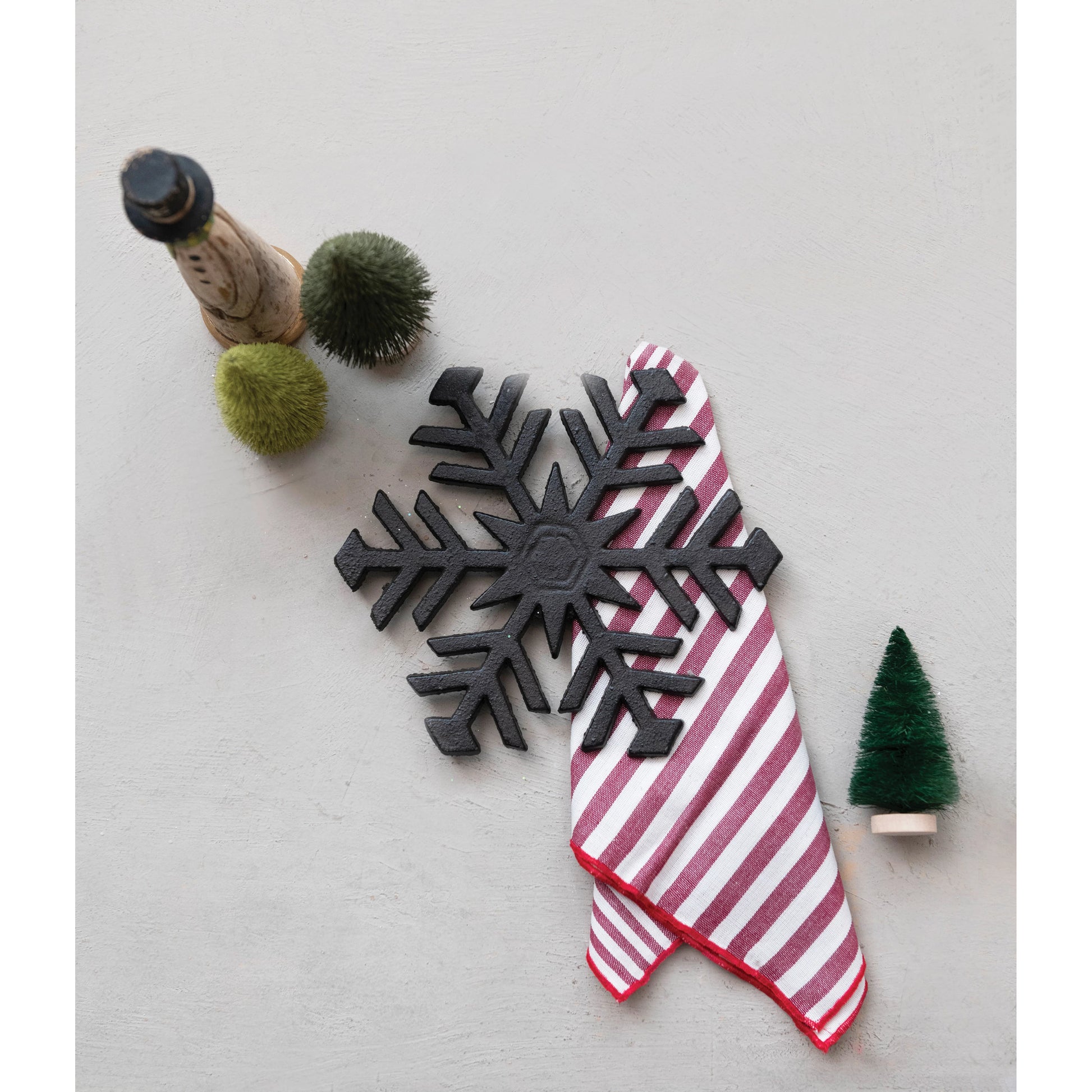 Cast Iron Snowflake Trivet, The Feathered Farmhouse