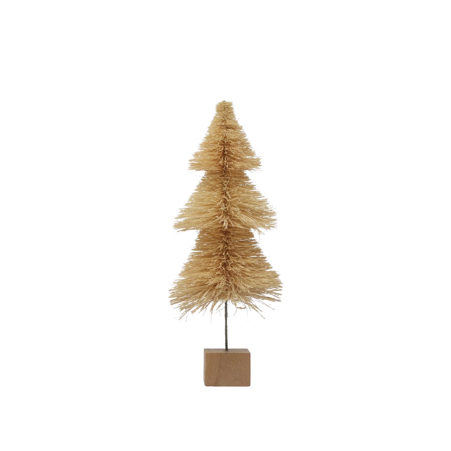 Cream Sisal Bottle Brush Tree, Feathered Farmhouse