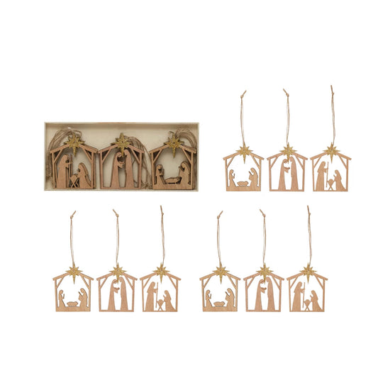 Nativity Ornaments, The Feathered Farmhouse