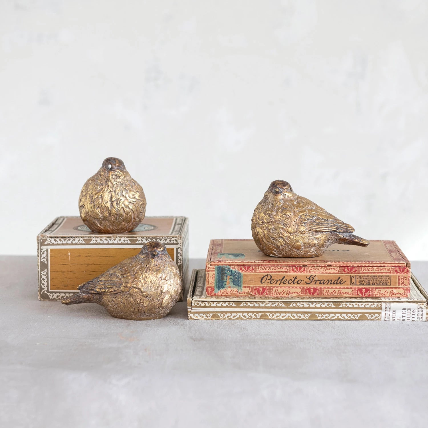 Gold Resin Bird, The Feathered Farmhouse