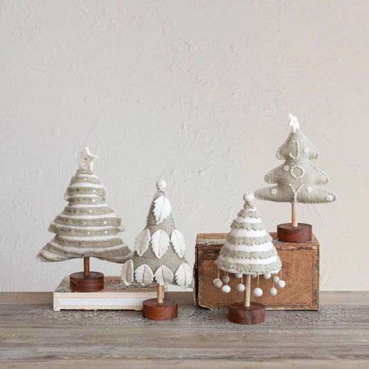 Applique Christmas Trees, The Feathered Farmhouse