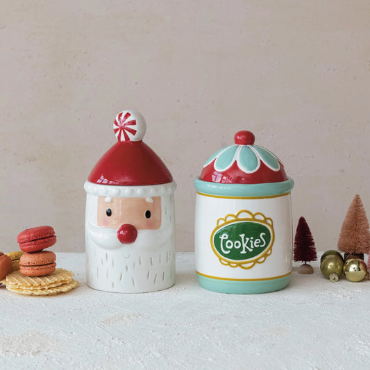 Santa Cookie Jar, The Feathered Farmhouse