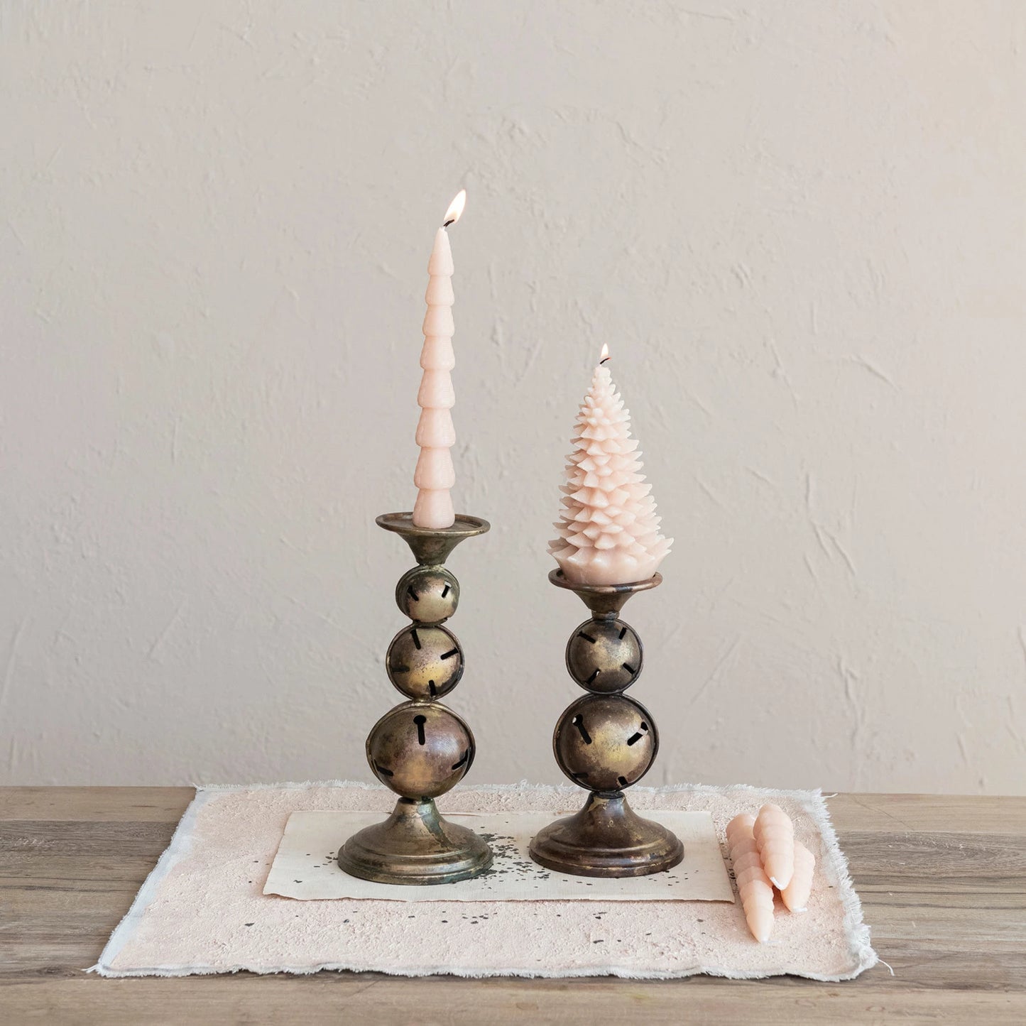 Jingle Bell Candle Holder, The Feathered Farmhouse
