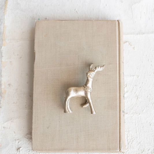 Champagne Aluminum Deer, The Feathered Farmhouse