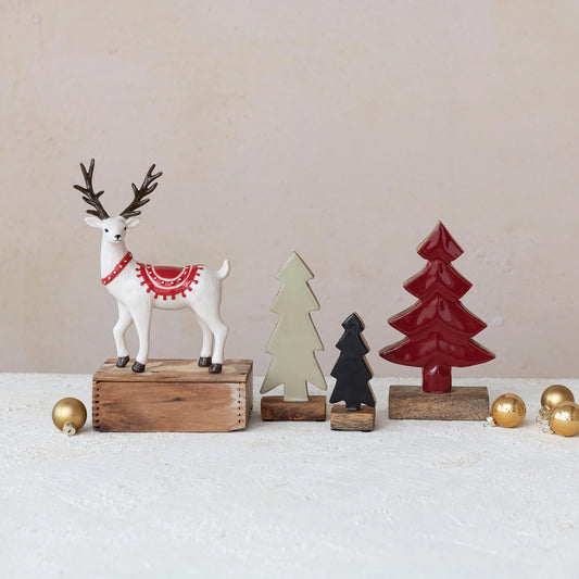 Carved Enameled Trees, The Feathered Farmhouse