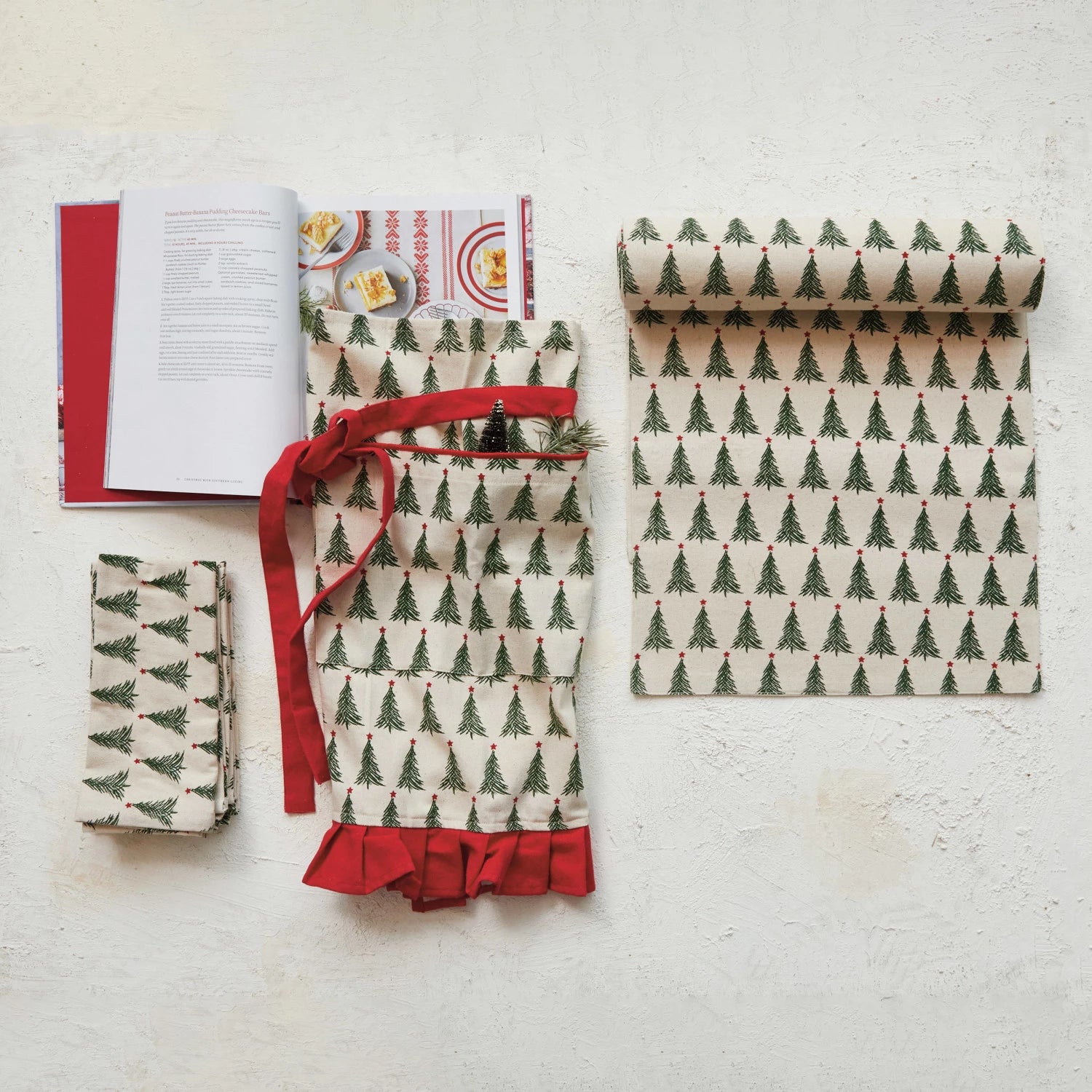 Christmas Tree Table Runner, The Feathered Farmhouse