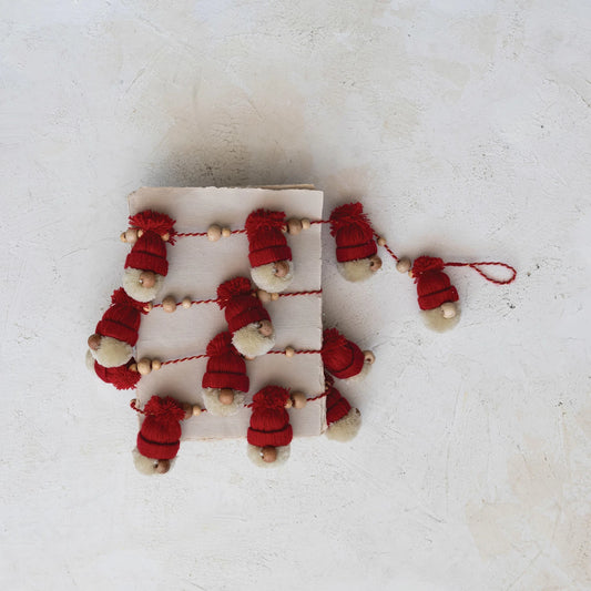 Gnome Head Garland, The Feathered Farmhouse