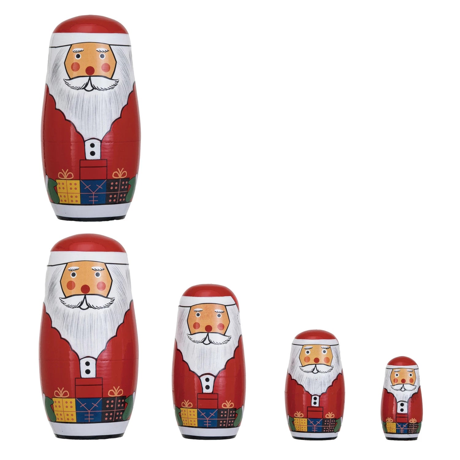 Nesting Santa Dolls, The Feathered Farmhouse