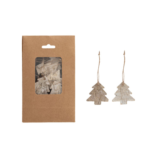 Birch Bark Tree Ornaments, The Feathered Farmhouse