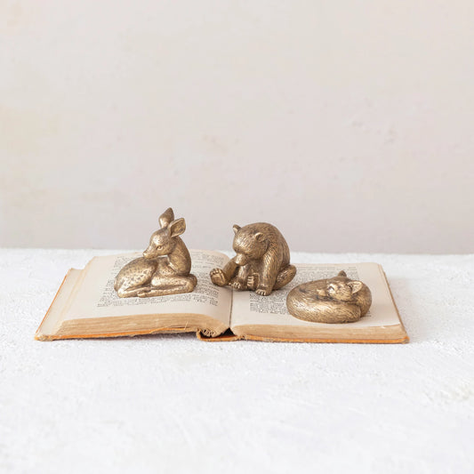 Gold Resin Animal, Feathered Farmhouse