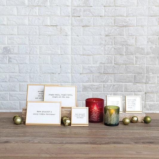 Easel + Christmas Saying, The Feathered Farmhouse