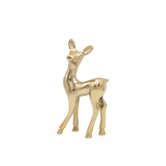 Cast Aluminum Deer, Feathered Farmhouse