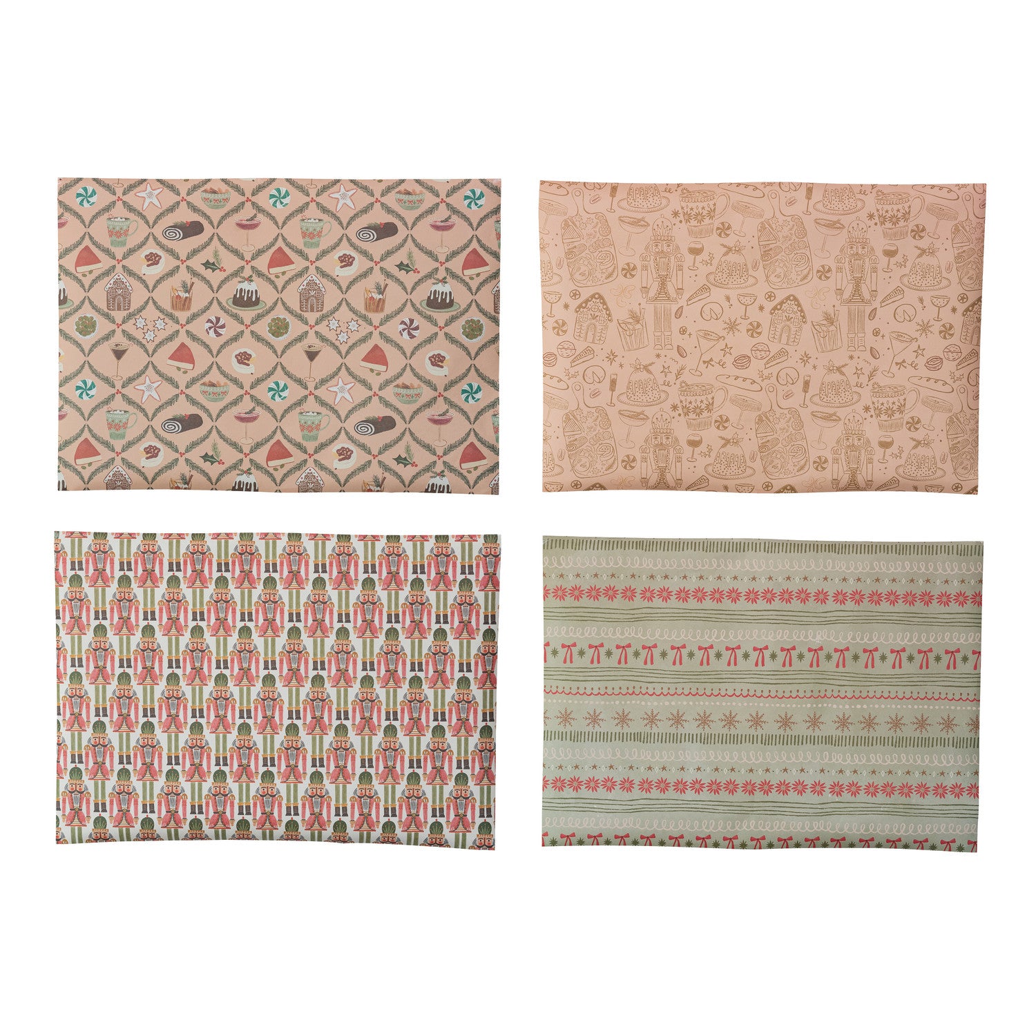 Wrapping Paper Sheets, Set of 12 in Box (4 Styles, 3 Rolls Per Style) ©