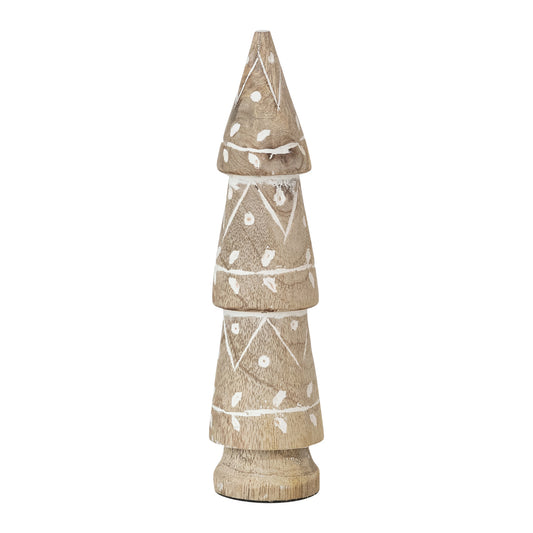 Hand-Carved Mango Wood Tree, Feathered Farmhouse