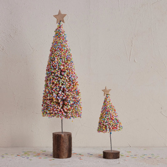 Microbead Christmas Tree, Feathered Farmhouse