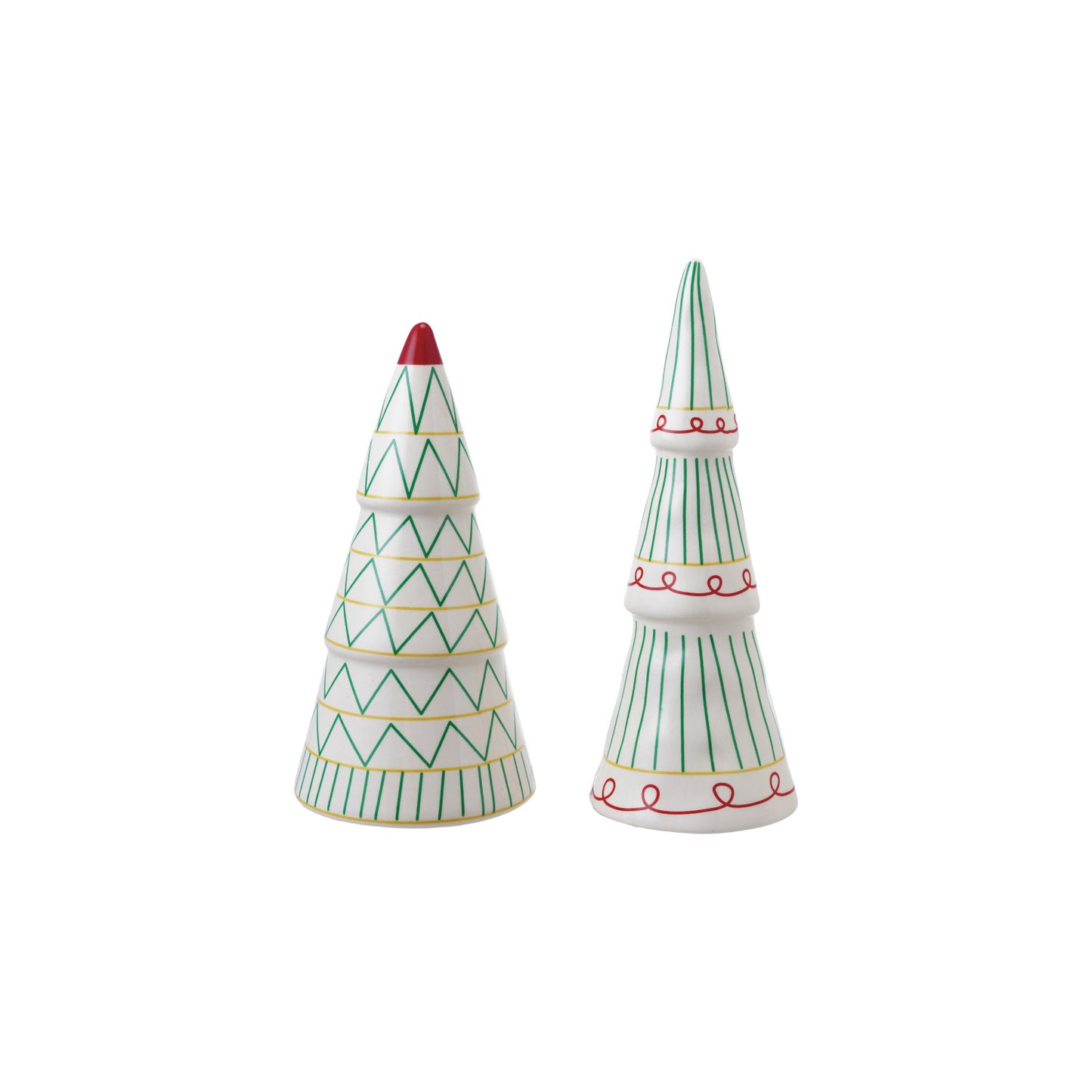 Ceramic Tree with Pattern, Feathered Farmhouse