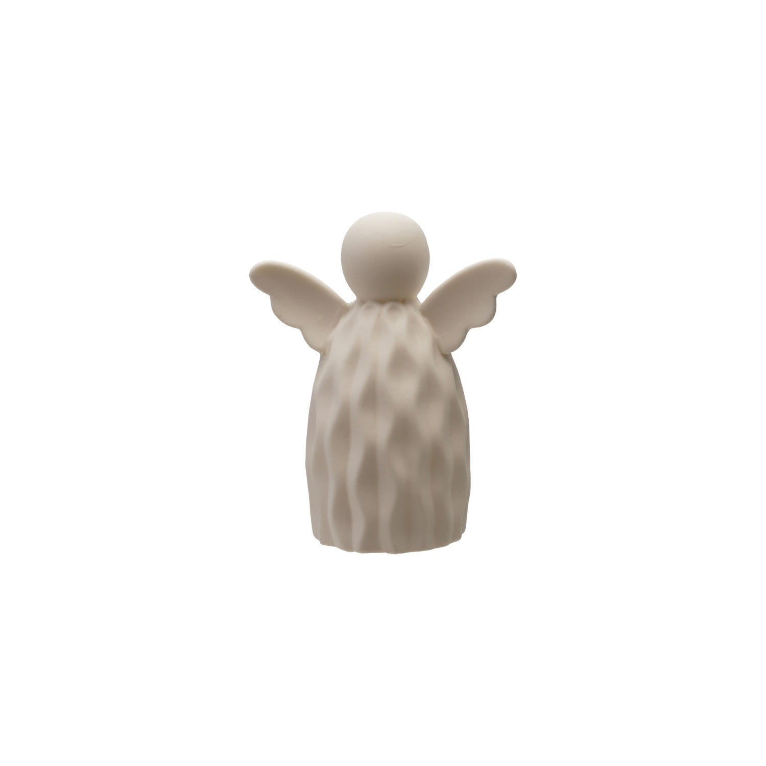 Stoneware Bisque Angel, Feathered Farmhouse
