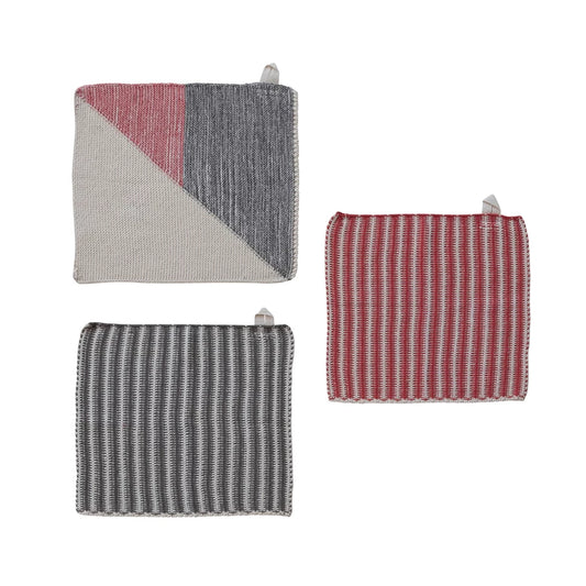 Cotton Knit Dish Cloths, Feathered Farmhouse