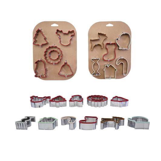 Stainless Steel Holiday Cookie Cutters, Feathered Farmhouse