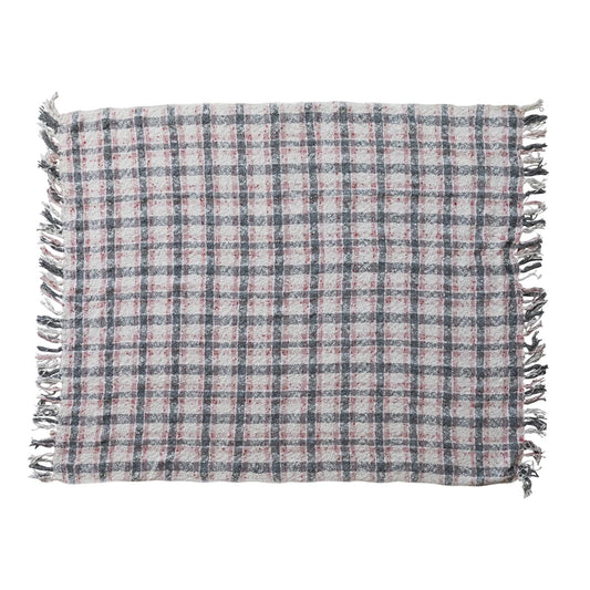 Hand-Woven New Zealand Wool Throw, Feathered Farmhouse