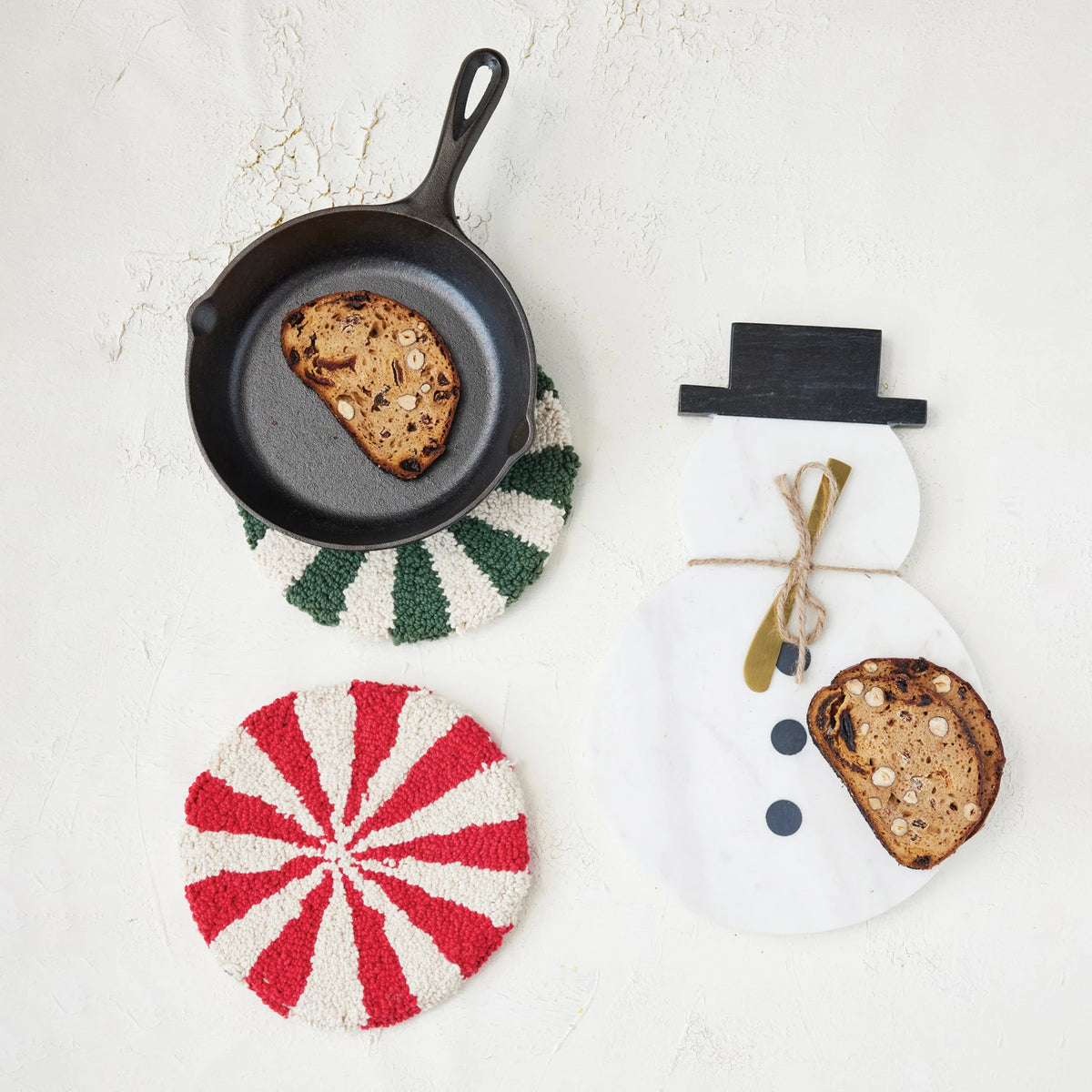 Candy Striped Trivet, Feathered Farmhouse