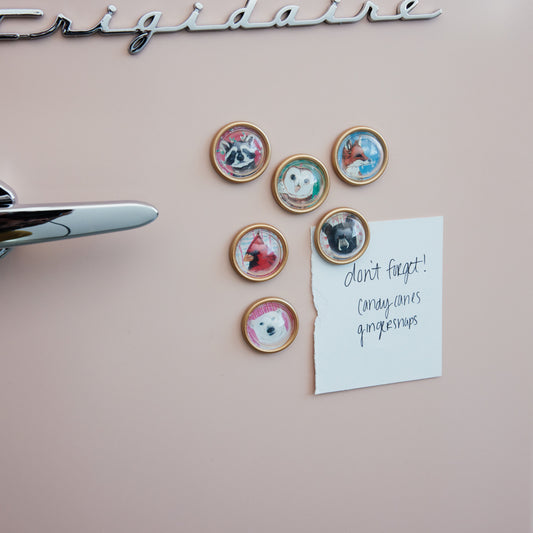 Holiday Animal Magnets, Feathered Farmhouse