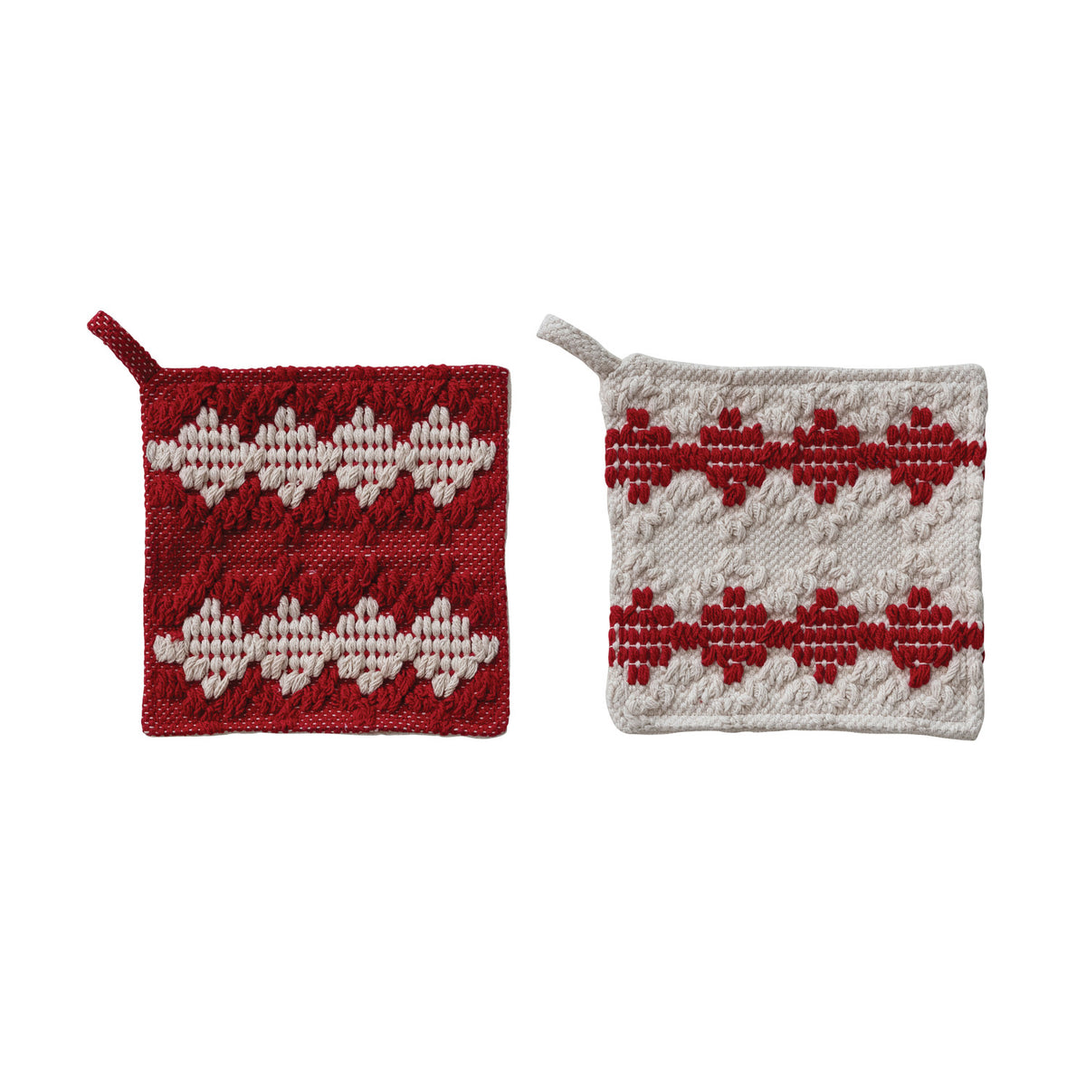 Tufted Pot Holder, Feathered Farmhouse