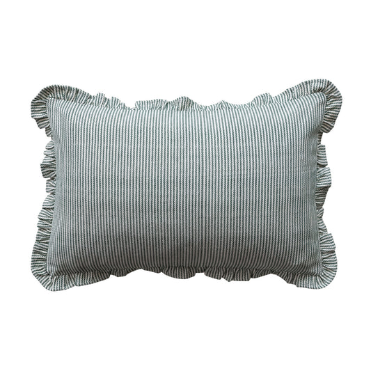 Striped Lumbar Pillow, Feathered Farmhouse