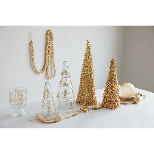 Etched Glass Tree, Feathered Farmhouse