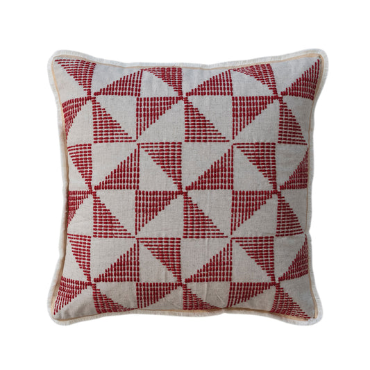 Triangle Pillow, Feathered Farmhouse