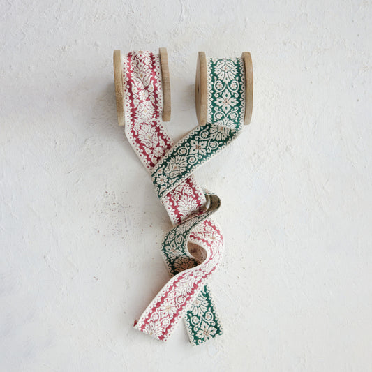 Jacquard Ribbon, Feathered Farmhouse