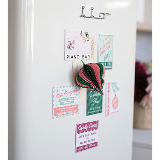 Metal Holiday Magnet, Feathered Farmhouse