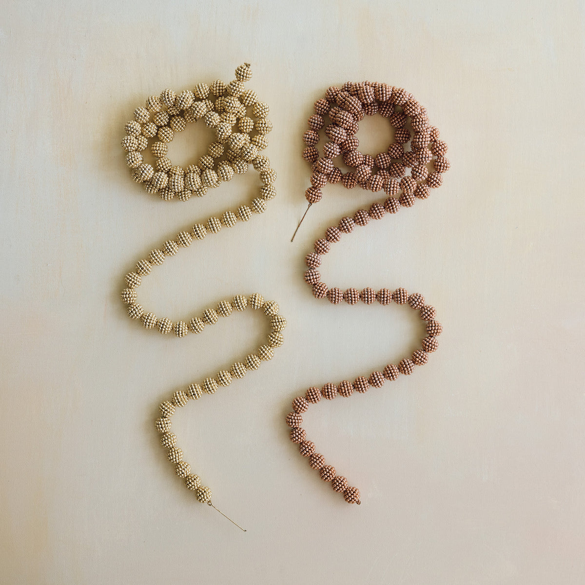 Beaded Ball Garland, Feathered Farmhouse