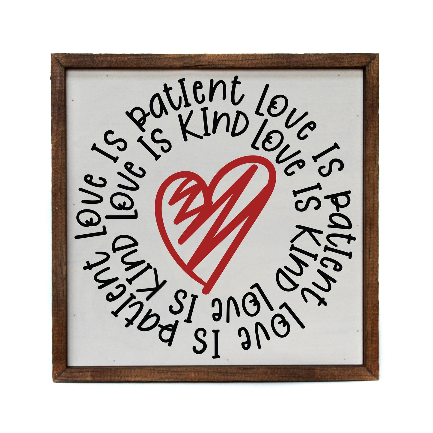 Love Is Patient Decor, The Feathered Farmhouse