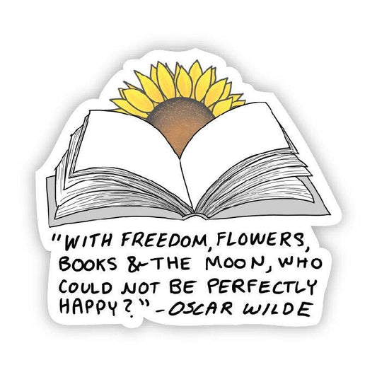 With freedom, flowers, books, and the moon - Sunflower