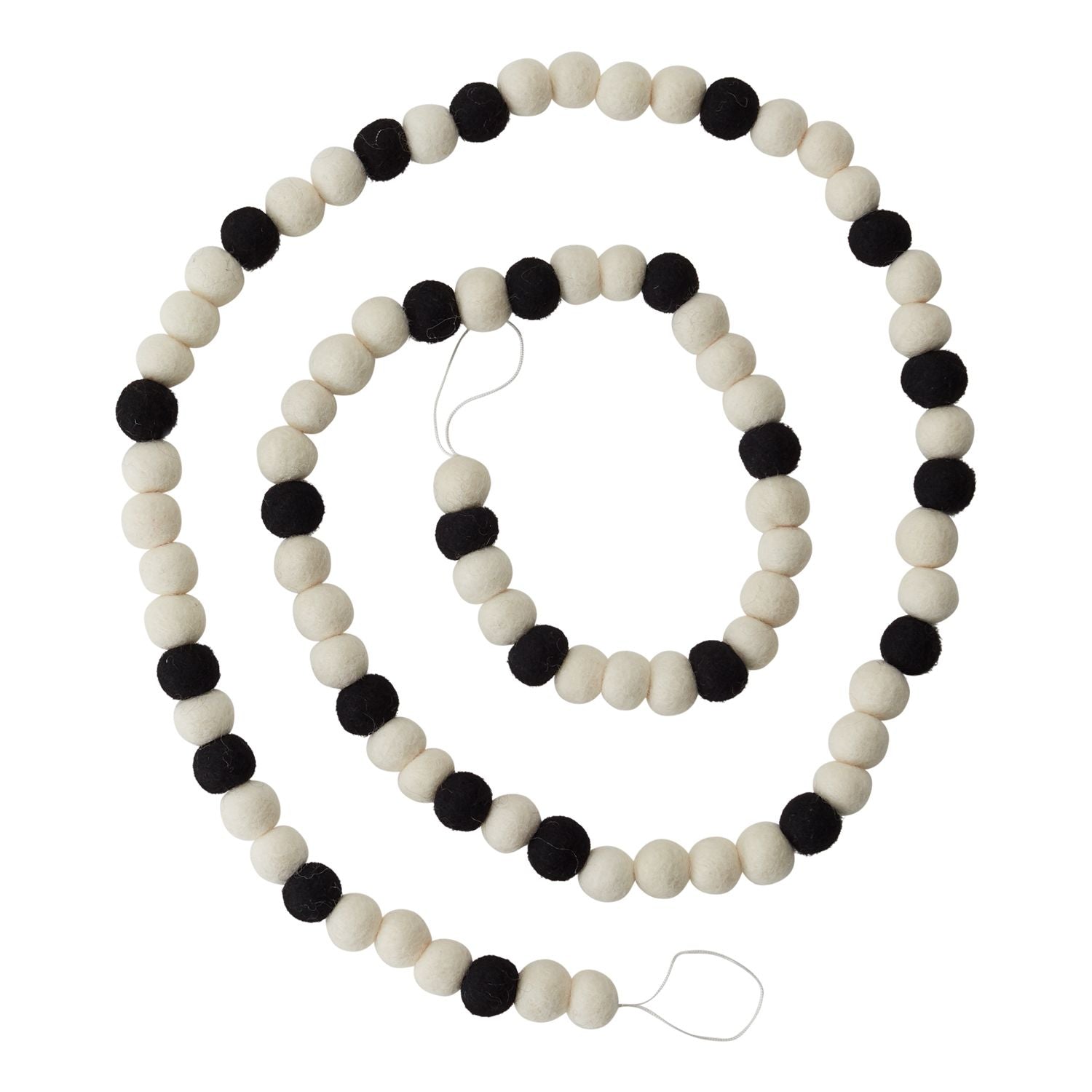 Black + White Candy Garland, Feathered Farmhouse