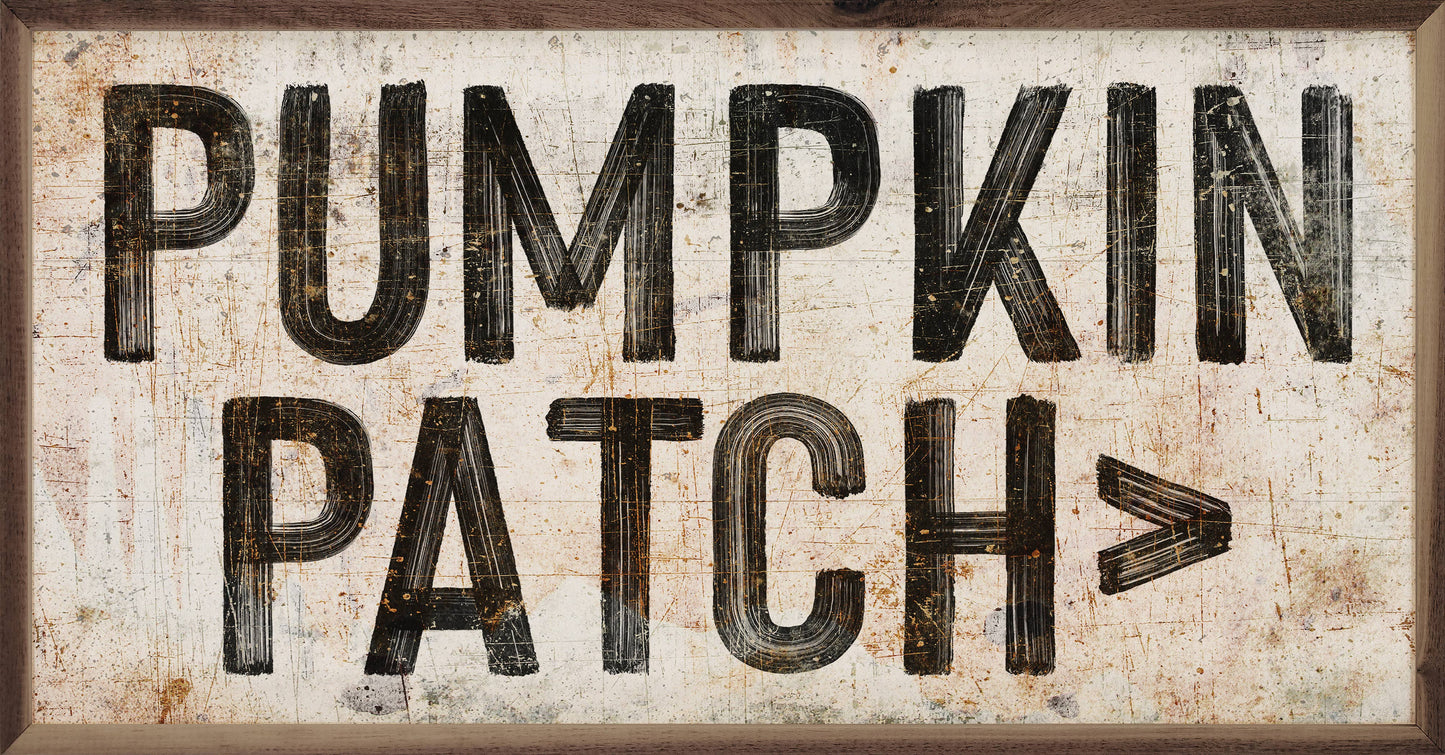 Pumpkin Patch Arrow White