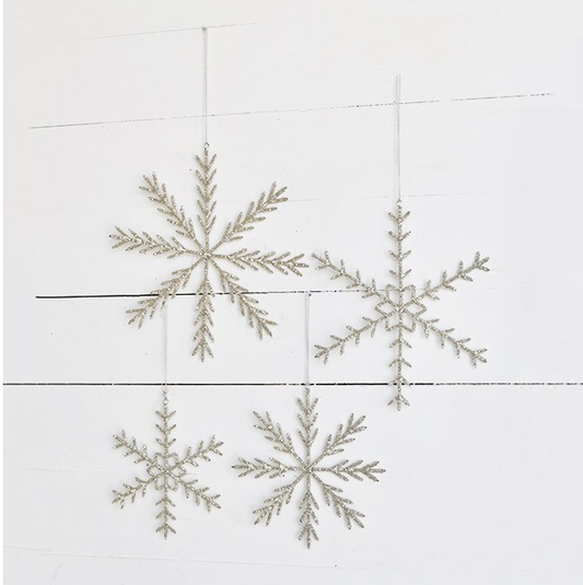 Beaded Snowflakes, The Feathered Farmhouse