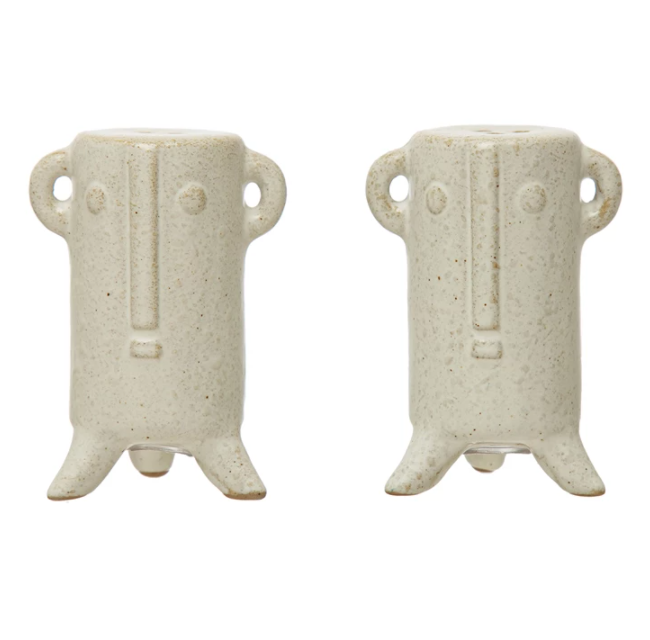 Face Salt + Pepper Shakers, The Feathered Farmhouse