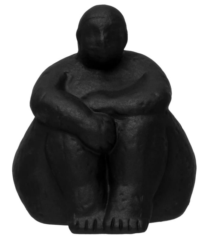 Sitting Woman Sculpture, The Feathered Farmhouse