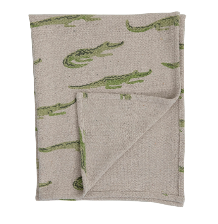 Alligator Baby Blanket, The Feathered Farmhouse